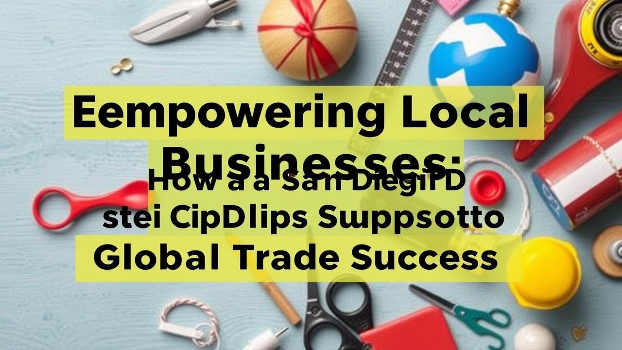 Empowering Local Businesses: How San Diego CITD Supports Global Trade Success